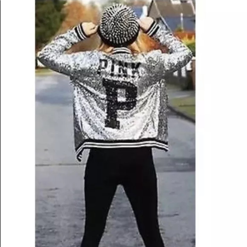**SOLD**PINK VICTORIA’S SECRET BLING JACKET - Picture 2 of 8